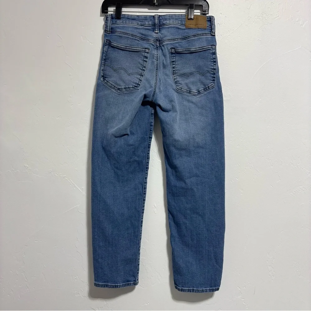American Eagle Original Straight Light Wash Men's Denim Jeans 28x30 Cotton Blend - Picture 4 of 12